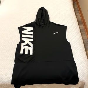 Nike Dri-Fit hooded tank top/sleeveless hoodie.